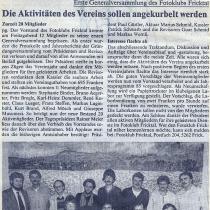 Die erste Generalversammlung