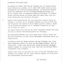 Der erste Jahresbericht